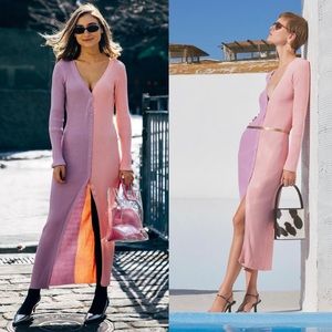 STAUD Shoko Dress Orchid & Rose